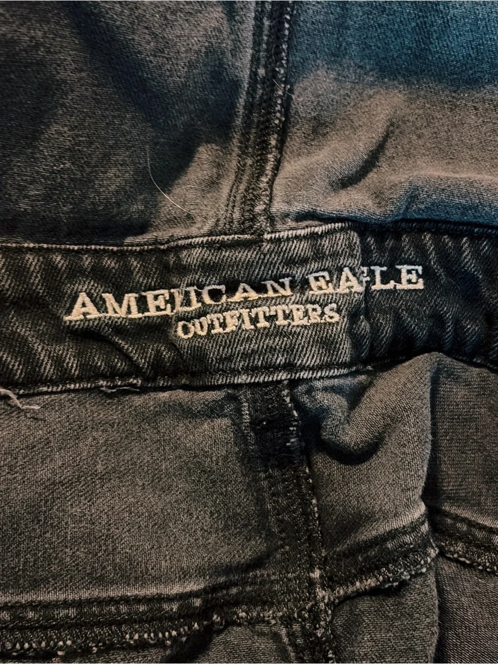 American Eagle, Black Denim Overall Skirt dress